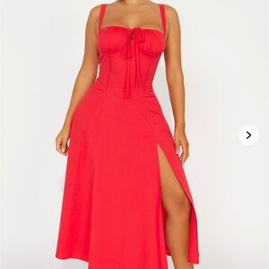 Juniper Midi Dress - Red